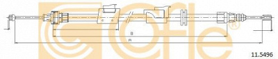 COFLE 115496 -  Трос, стояночная тормозная система