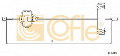 COFLE 115501 -  Трос, стояночная тормозная система