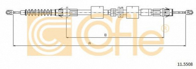 COFLE 115508 -  Трос, стояночная тормозная система