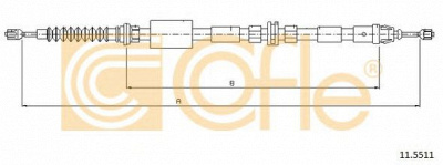 COFLE 115511 -  Трос, стояночная тормозная система