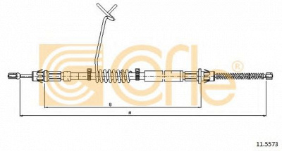 COFLE 115573 -  Трос, стояночная тормозная система