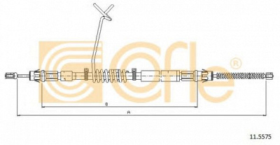 COFLE 115575 -  Трос, стояночная тормозная система