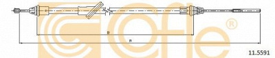 COFLE 115591 -  Трос, стояночная тормозная система