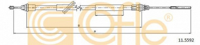 COFLE 115592 -  Трос, стояночная тормозная система