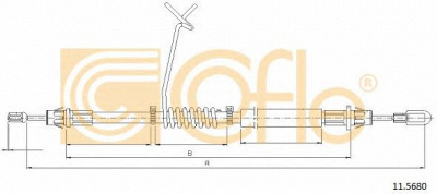 COFLE 115680 -  Трос, стояночная тормозная система