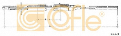 COFLE 11574 -  Трос, стояночная тормозная система