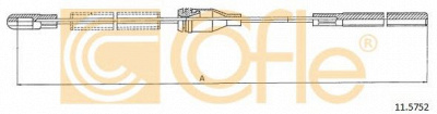 COFLE 115752 -  Трос, стояночная тормозная система