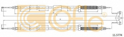 COFLE 115774 -  Трос, стояночная тормозная система