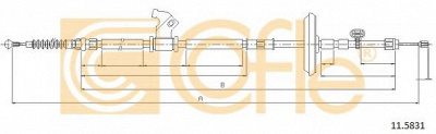 COFLE 115831 -  Трос, стояночная тормозная система