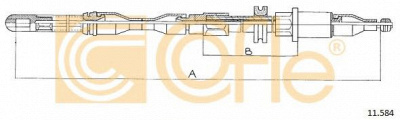 COFLE 11584 -  Трос, стояночная тормозная система