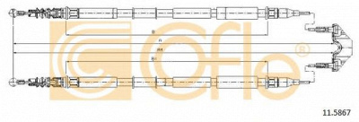 COFLE 115867 -  Трос, стояночная тормозная система