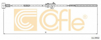 COFLE 115932 -  Трос, стояночная тормозная система