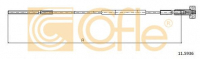 COFLE 115936 -  Трос, стояночная тормозная система