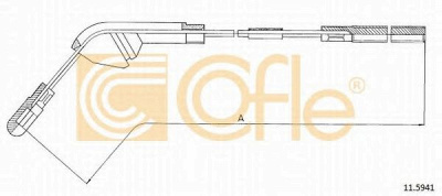 COFLE 115941 -  Трос, стояночная тормозная система