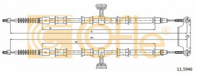 COFLE 115946 -  Трос, стояночная тормозная система