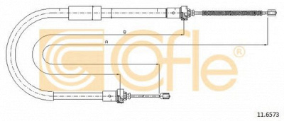 COFLE 116573 -  Трос, стояночная тормозная система