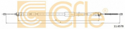 COFLE 116578 -  Трос, стояночная тормозная система