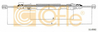 COFLE 116582 -  Трос, стояночная тормозная система