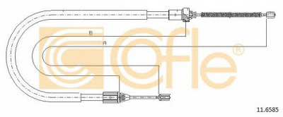 COFLE 116585 -  Трос, стояночная тормозная система