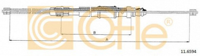 COFLE 116594 -  Трос, стояночная тормозная система