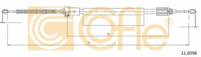 COFLE 116596 -  Трос, стояночная тормозная система