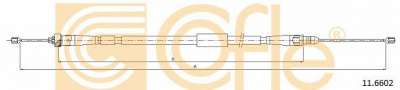 COFLE 116602 -  Трос, стояночная тормозная система