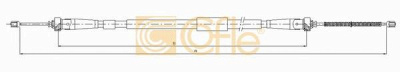 COFLE 116604 -  Трос, стояночная тормозная система