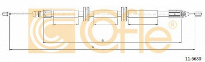 COFLE 116680 -  Трос, стояночная тормозная система