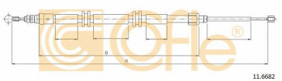 COFLE 116682 -  Трос, стояночная тормозная система