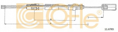 COFLE 116765 -  Трос, стояночная тормозная система