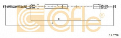 COFLE 116798 -  Трос, стояночная тормозная система