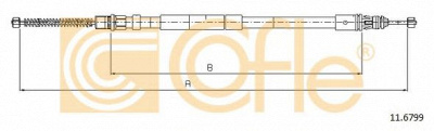 COFLE 116799 -  Трос, стояночная тормозная система
