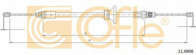 COFLE 116806 -  Трос, стояночная тормозная система