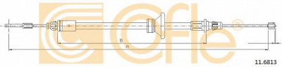 COFLE 116813 -  Трос, стояночная тормозная система