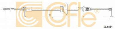 COFLE 116814 -  Трос, стояночная тормозная система