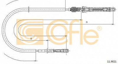 COFLE 119021 -  Тросик газа