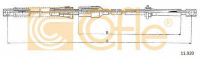 COFLE 11920 -  Тросик газа