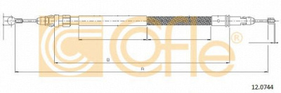 COFLE 120744 -  Трос, стояночная тормозная система