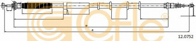 COFLE 120752 -  Трос, стояночная тормозная система