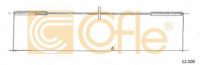 COFLE 12500 -  Тросик заслонки отопителя