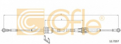 COFLE 127257 -  Трос, ступенчатая коробка передач