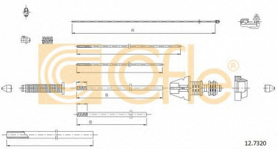 COFLE 127320 -  Тросик газа