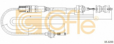 COFLE 151233 -  Трос, управление сцеплением