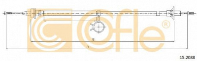 COFLE 152088 -  Трос, управление сцеплением