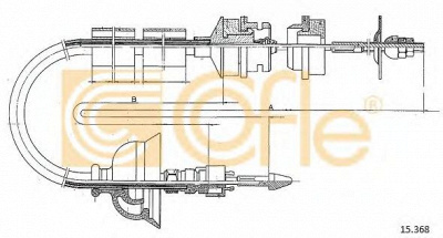 COFLE 15368 -  Трос, управление сцеплением