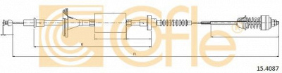 COFLE 154087 -  Трос, управление сцеплением