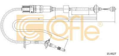 COFLE 154327 -  Трос, управление сцеплением