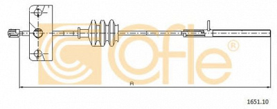 COFLE 165110 -  Трос, стояночная тормозная система