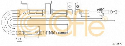 COFLE 172577 -  Трос, стояночная тормозная система