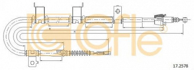 COFLE 172578 -  Трос, стояночная тормозная система